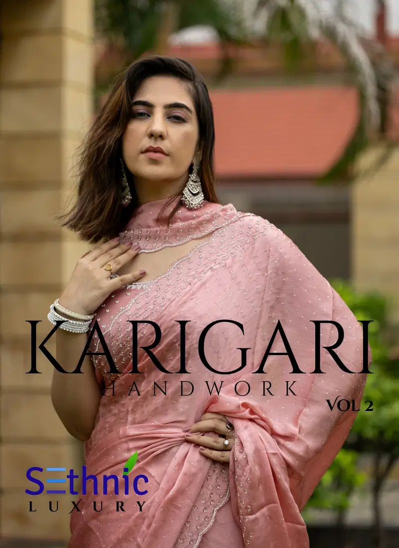 Karigari Vol 2 By Sethnic Satin Fancy Wholesale Saree Suppliers In Mumbai Catalog